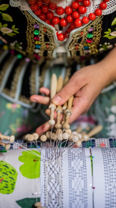 Warsztaty koronki klockowej