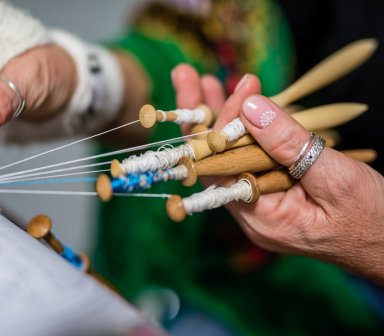 Warsztaty koronki klockowej