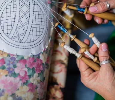 Warsztaty koronki klockowej