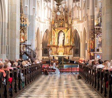 artyści podczas koncertu